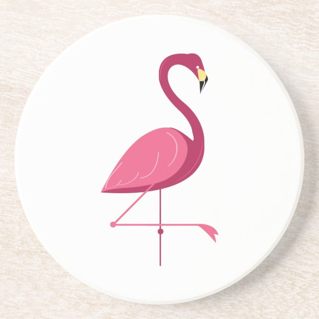 Pink Flamingo Coaster (Front)