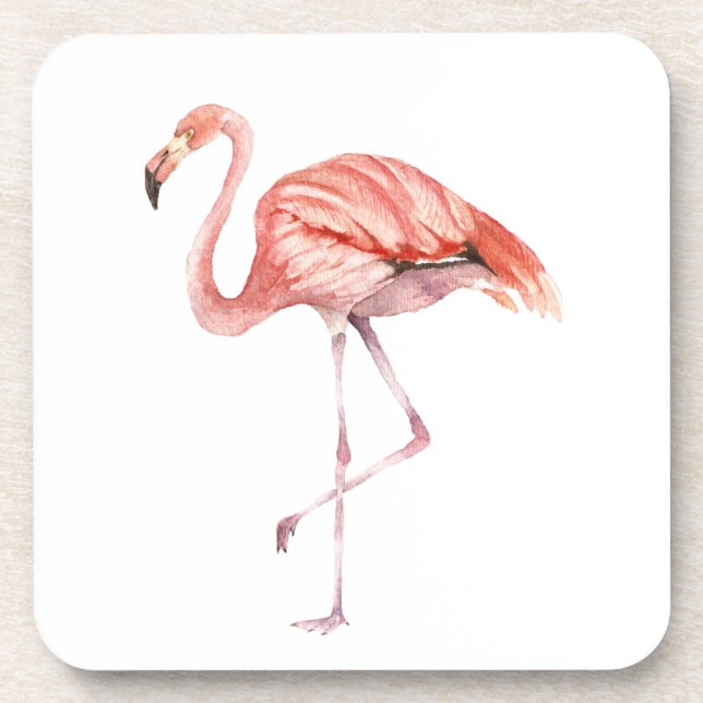 Pink Flamingo Coaster (Front)