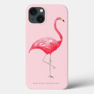 Pink Flamingo Cute Tropical Bird Rainforest Girly iPhone 13 Case