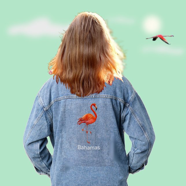 Pink Flamingo Denim Jacket (Creator Uploaded)