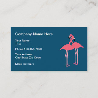 Pink Flamingo Design Business Card