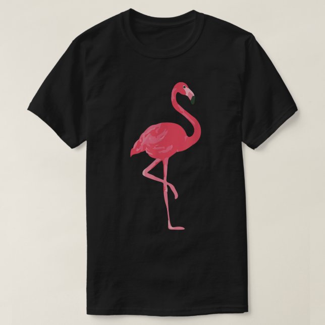 Pink Flamingo Design  T-Shirt (Design Front)