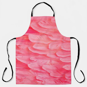 Pink Flamingo Feathersflamingo,feather,pink,textur Apron