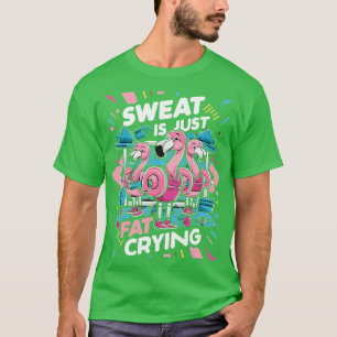 Pink Flamingo Fitness Fun T-Shirt