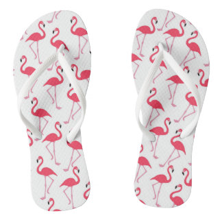 Pink Flamingo Flip Flops