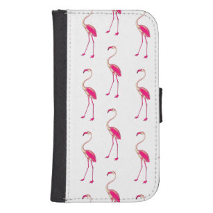 Pink flamingo Galaxy Wallet Case