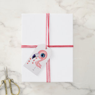 Pink Flamingo Gift Tag