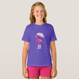 Pink Flamingo - Girls' Basic T-Shirt