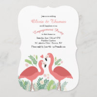 Pink Flamingo Invitation