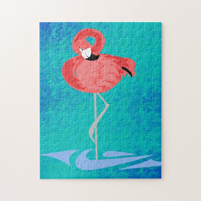 Pink Flamingo Jigsaw Puzzle (Vertical)