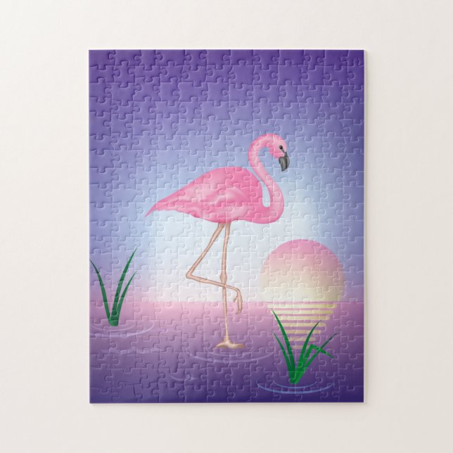 Pink Flamingo Jigsaw Puzzle (Vertical)