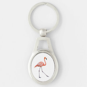 Pink Flamingo Key Ring