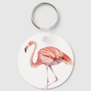 Pink Flamingo Key Ring