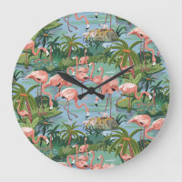 Pink Flamingo Lagoon Paint by Number