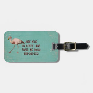 PINK FLAMINGO Luggage Tag