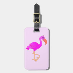 Pink Flamingo Luggage Tag