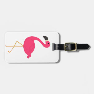 Pink Flamingo Luggage Tag