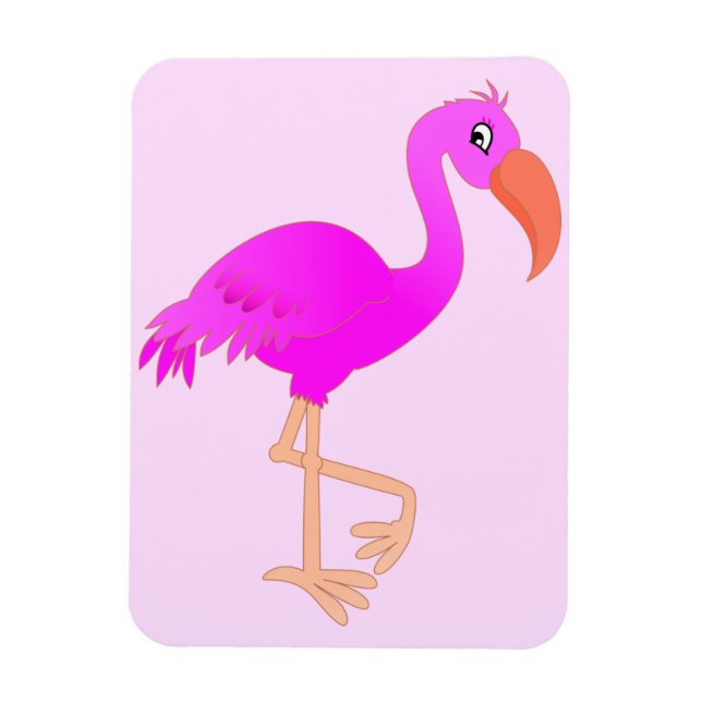 Pink Flamingo Magnet (Vertical)