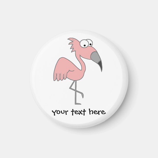 Pink Flamingo Magnet (Front)