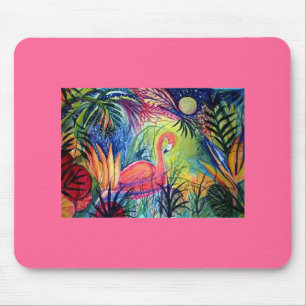 Pink Flamingo Mouse Pad