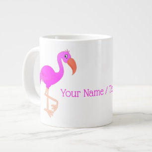 Pink Flamingo Mug Gift - Custom Text and Colors