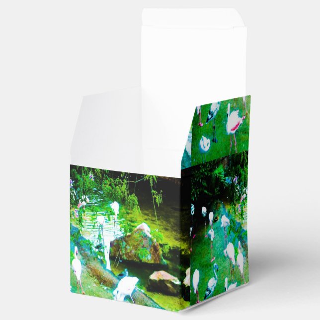 Pink Flamingo Party Favour Box (Opened)