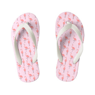 Pink Flamingo Pattern  Kid's Jandals