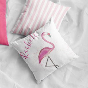 Pink Flamingo Personalised  Cushion