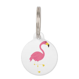 Pink Flamingo Pet Tag