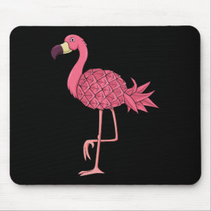 Pink Flamingo Pineapple Hawaii Vacation Summer Men Mouse Pad
