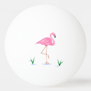 Pink Flamingo Ping Pong Ball