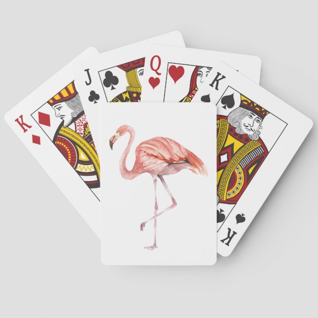 Pink Flamingo Playing Cards (Back)