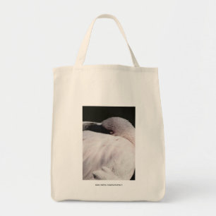 Pink Flamingo Portrait Drawing Effect Art Tote Bag