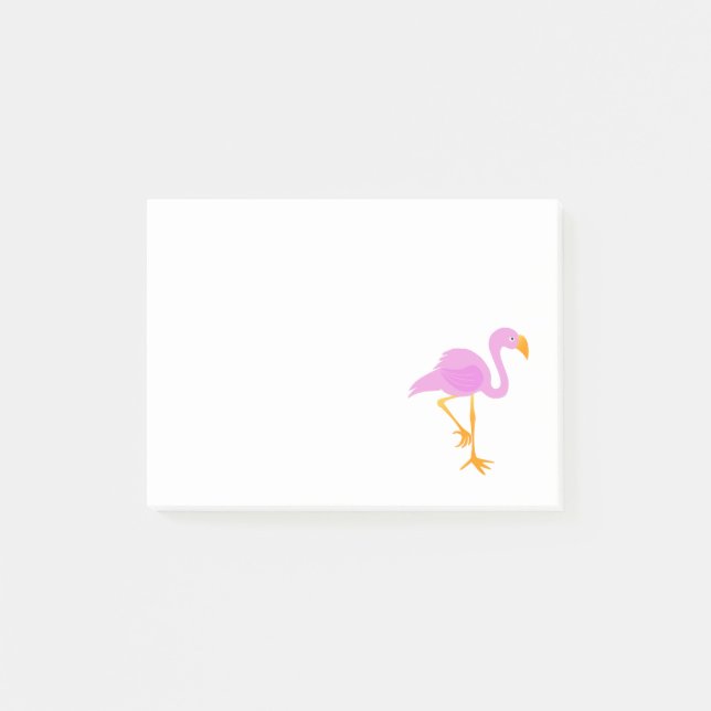 Pink Flamingo Post-it Notes (Front)