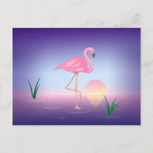 Pink Flamingo Postcard