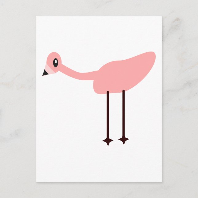 Pink Flamingo Postcard (Front)