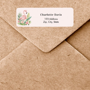 Pink flamingo return address