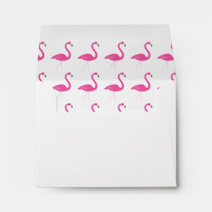 Pink Flamingo RSVP Envelope