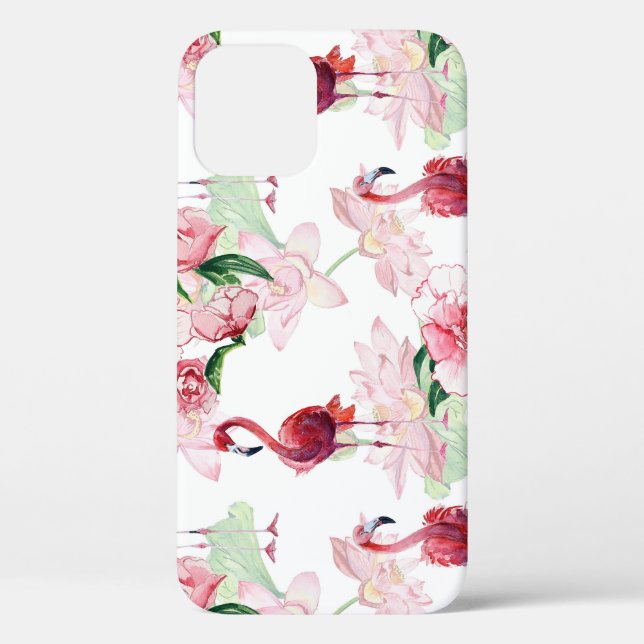Pink Flamingo: Seamless Pattern Elegance Case-Mate iPhone Case (Back)