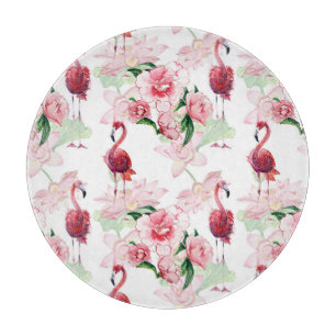 Pink Flamingo: Seamless Pattern Elegance Cutting Board