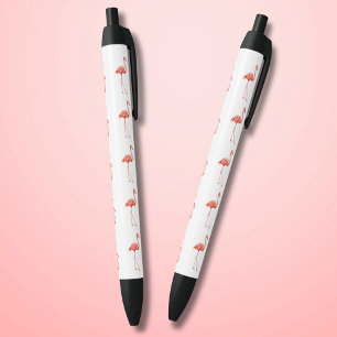 Pink Flamingo Simple Pattern Black Ink Pen