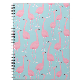 Pink Flamingo Spiral Notebook
