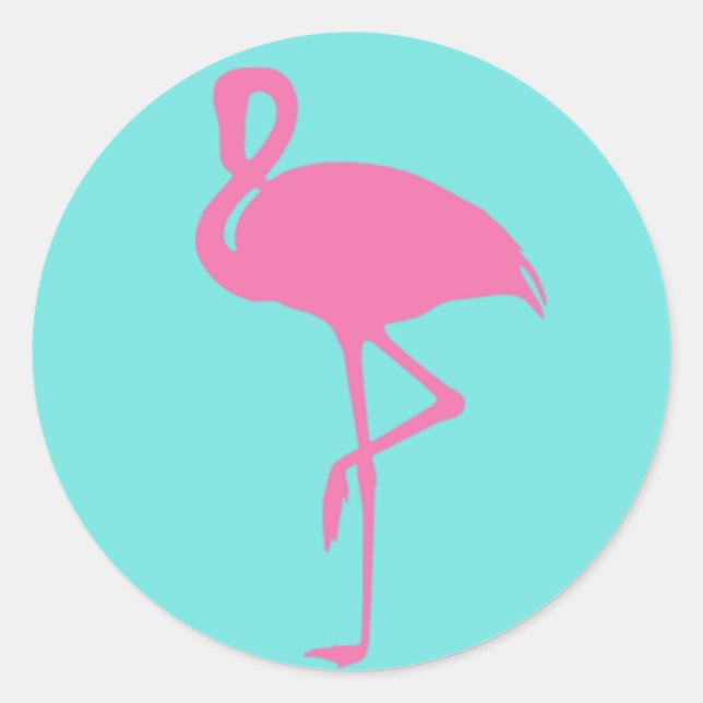 Pink Flamingo Sticker (Front)