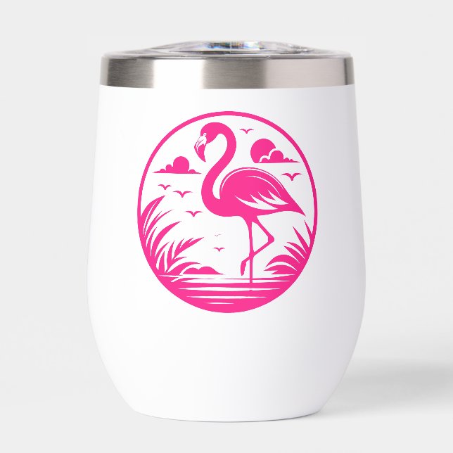 Pink Flamingo Summer Circle Design-68730 (Front)