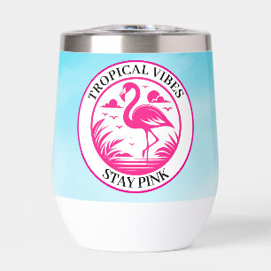 Pink Flamingo Summer Circle Design-68730