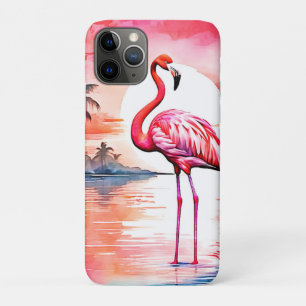 Pink Flamingo Sunset Case-Mate iPhone Case