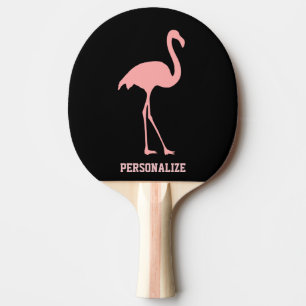 Pink flamingo table tennis ping pong paddle
