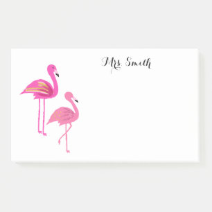 Pink Flamingo Teacher notes Post-it Notes