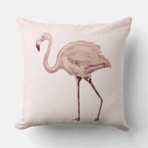 Pink Flamingo Throw Pillow