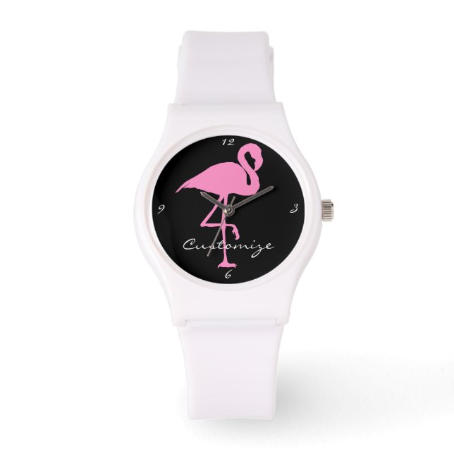 Pink Flamingo Thunder_Cove Classic Watch (Front)